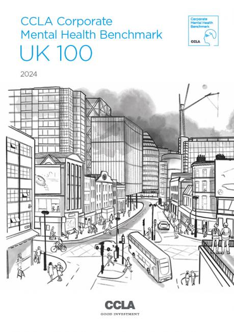 Mental health benchmark cover image of cityscape